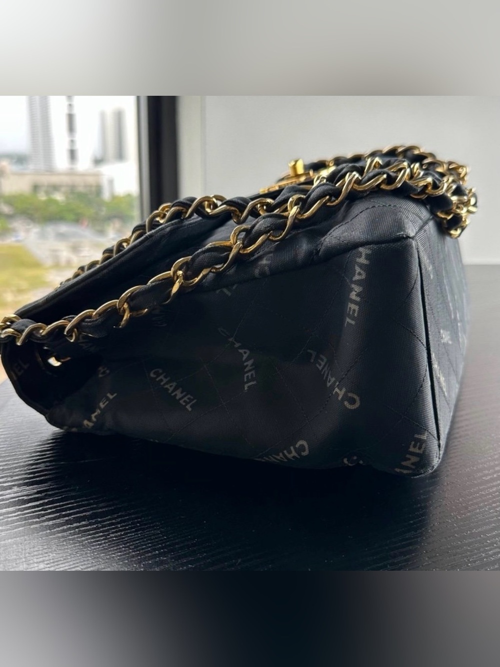 CHANEL Black Quilted Lambskin Shoulder Bag with Gold Hardware - Picture 3 of 13